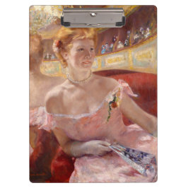 真珠のネックレス&ピンクドレスを着たアメリカ人女性 クリップボード