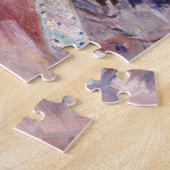 真珠のネックレス&ピンクドレスを着たアメリカ人女性 ジグソーパズル (側面)