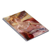 真珠のネックレス&ピンクドレスを着たアメリカ人女性 ノートブック (右側)