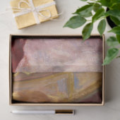 真珠のネックレス&ピンクドレスを着たアメリカ人女性 薄葉紙 (ギフト)