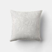 真珠のハート及び花のダマスク織の結婚式 クッション (裏面)