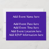 真珠のハート型ロザリオ 招待状 (裏面)