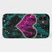 真珠のハート Case-Mate iPhoneケース (裏面(横))