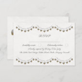 真珠のバンティン30周年結婚を迎える 出欠カード (正面/裏面)