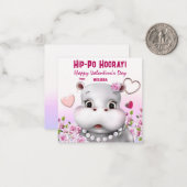 真珠のヒッポピンクフローラ教室の愛 ノートカード (正面/裏面インサイチュ)