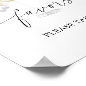 真珠のビーズ-ブライダルの好意を1つ取って下さい ポスター (角)