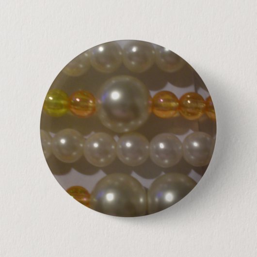真珠のビーズ 缶バッジ (正面)