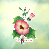 真珠のピンクの花サンダー_コーブ ウィンドウサイン (シート3)