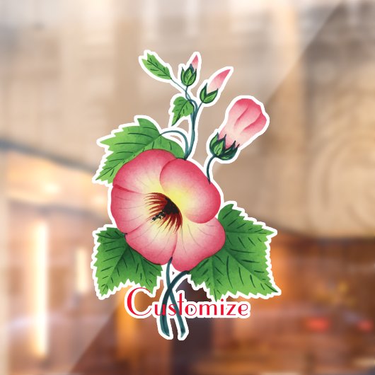 真珠のピンクの花サンダー_コーブ ウィンドウサイン (シート2)