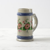真珠のピンクの花サンダー_コーブ ビールジョッキ (正面右)