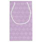 真珠のピンクの花抱き枕 スモールペーパーバッグ (裏面)