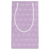 真珠のピンクの花抱き枕 スモールペーパーバッグ (正面)