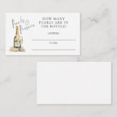 真珠のブライダルシャワー応答カード数 エンクロージャーカード (正面/裏面)
