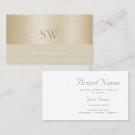 真珠のヘビ模様の美しい母モノグラム 名刺