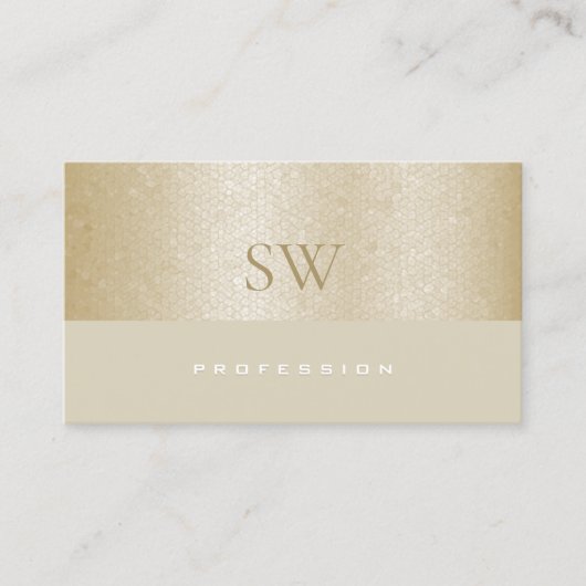 真珠のヘビ模様の美しい母モノグラム 名刺 (正面)