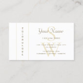 真珠のヘビ模様の金母モノグラム 名刺 (裏面)