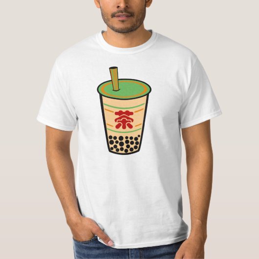 真珠のミルクの茶 Tシャツ (正面)