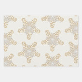 真珠のメリークリスマス書道スター ラッピングペーパーシート (正面)