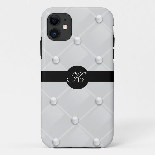 真珠のモノグラムのIphone上品な房状の5カバー Case-Mate iPhoneケース (裏面)