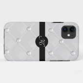 真珠のモノグラムのIphone上品な房状の5カバー Case-Mate iPhoneケース (裏面(横))
