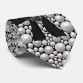 真珠のリボン及びラインストーンの首のタイ ネクタイ (ロール)