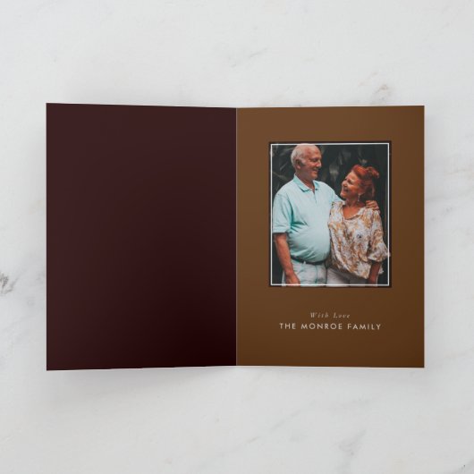 真珠のリボン30年結婚記念 カード (内部)