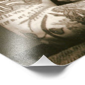 真珠のレディーフラムビクトリアンブル写真の入れ墨 フォトプリント (角)