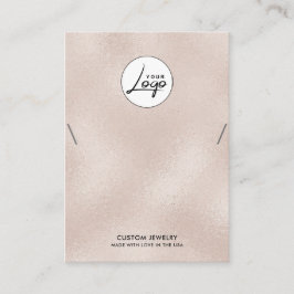 真珠のロゴのネックレスブレスレット表示カード 名刺