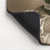 真珠のヴィンテージのサーカスのマウスパッドを持つ入れ墨された女性 マウスパッド (コーナー)