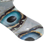 真珠の上の邪悪な目のパターンの測地座標と結晶 カッティングボード (角)