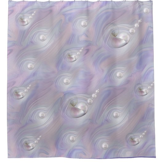 真珠の与え誕生の母 シャワーカーテン (正面)