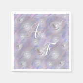 真珠の与え誕生の母 スタンダードカクテルナプキン (正面)