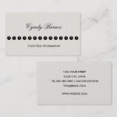 真珠の名刺の文字列を含む任意の色 名刺 (正面/裏面)