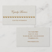 真珠の名刺の文字列を含む任意の色 名刺 (正面/裏面)