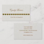 真珠の名刺の文字列を含む任意の色 名刺 (正面/裏面)