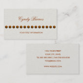 真珠の名刺の文字列を含む任意の色 名刺 (正面/裏面)