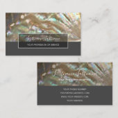 真珠の大切高級ジュエリーの贈り物の母 名刺 (正面/裏面)