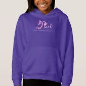 真珠の女の子P名モノグラムのアパレルを意味する Tシャツ (正面)