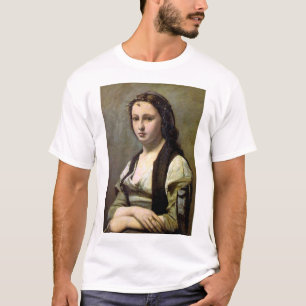 真珠の女、ジャン・バティスト・カミーユ・コロー、1868-1870 Tシャツ