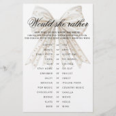 真珠の弓は彼女はむしろシャワーゲームをシャワー (正面)