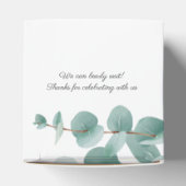 真珠の待ちクマeucalyptusバルーン赤ちゃんシャワー フェイバーボックス (上部)