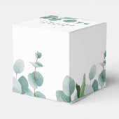 真珠の待ちクマeucalyptusバルーン赤ちゃんシャワー フェイバーボックス (裏面サイド)