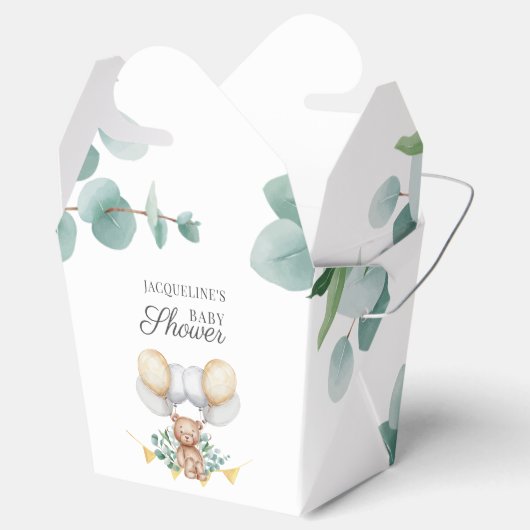 真珠の待ちユーカリ風船は赤ちゃんシャワーを負担 フェイバーボックス (オープン)