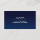 真珠の木の黄金の円葉の木 名刺 (裏面)