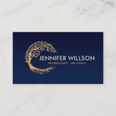 真珠の木の黄金の円葉の木 名刺 (正面)