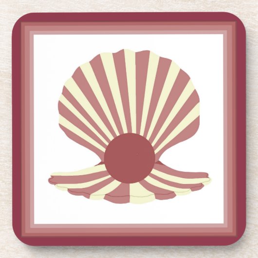 真珠の殻 コースター (正面)