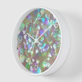 真珠の母で大ティック数 壁時計 (傾斜)