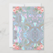 真珠の母なる輝きに満ちた優雅なウェディング インビテーション (裏面)