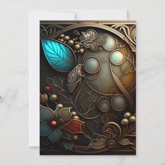 真珠の母の日とブルゴーニュの金属芸術 招待状 (裏面)