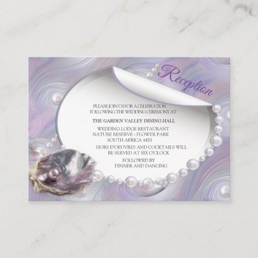 真珠の母は液体の渦巻きのように結合 エンクロージャーカード (正面)